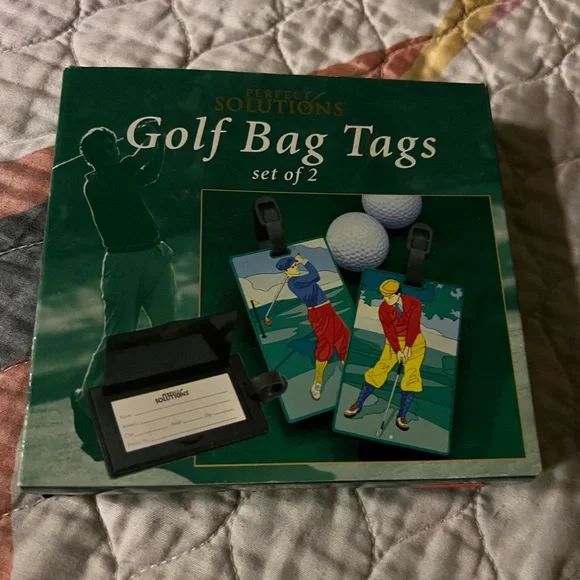 Golf Bag Tags - Vibrant Design - Picture 1 of 2